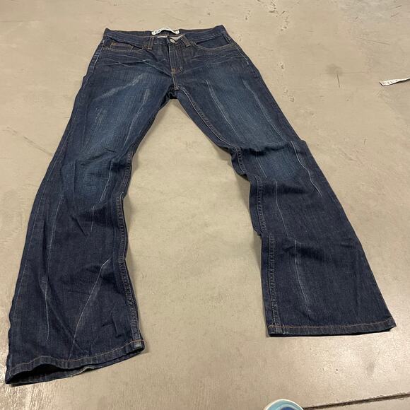 Express Denim - Y2K dark wash low rise express bootcut flare  jeans 29x31